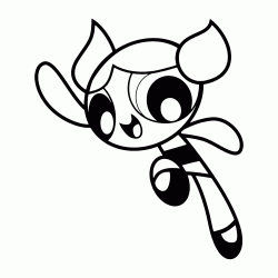 Dolly la Powerpuff Girls bionda fa un grande salto