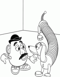 Slinky parla con Mr Potato
