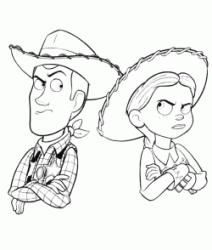 Woody e Jessie arrabbiati