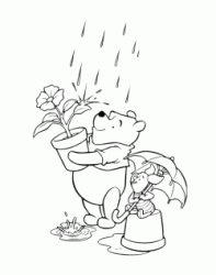 Winnie the Pooh e Pimpi sotto la pioggia
