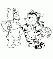 Winnie the Pooh e Tigro travestiti