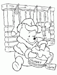 Winnie the Pooh mangia il miele