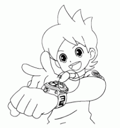 Nathan sta per attivare lo Yo kai watch